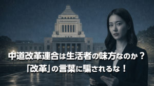 中道改革連合は生活者の味方なのか？「改革」の言葉に騙されるな！