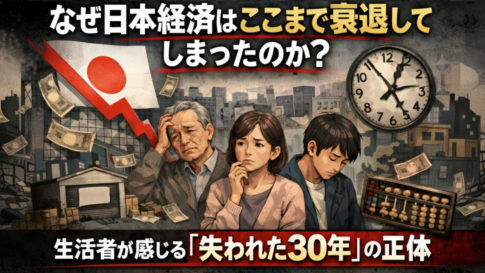 なぜ日本経済はここまで衰退してしまったのか？｜生活者が感じる「失われた30年」の正体
