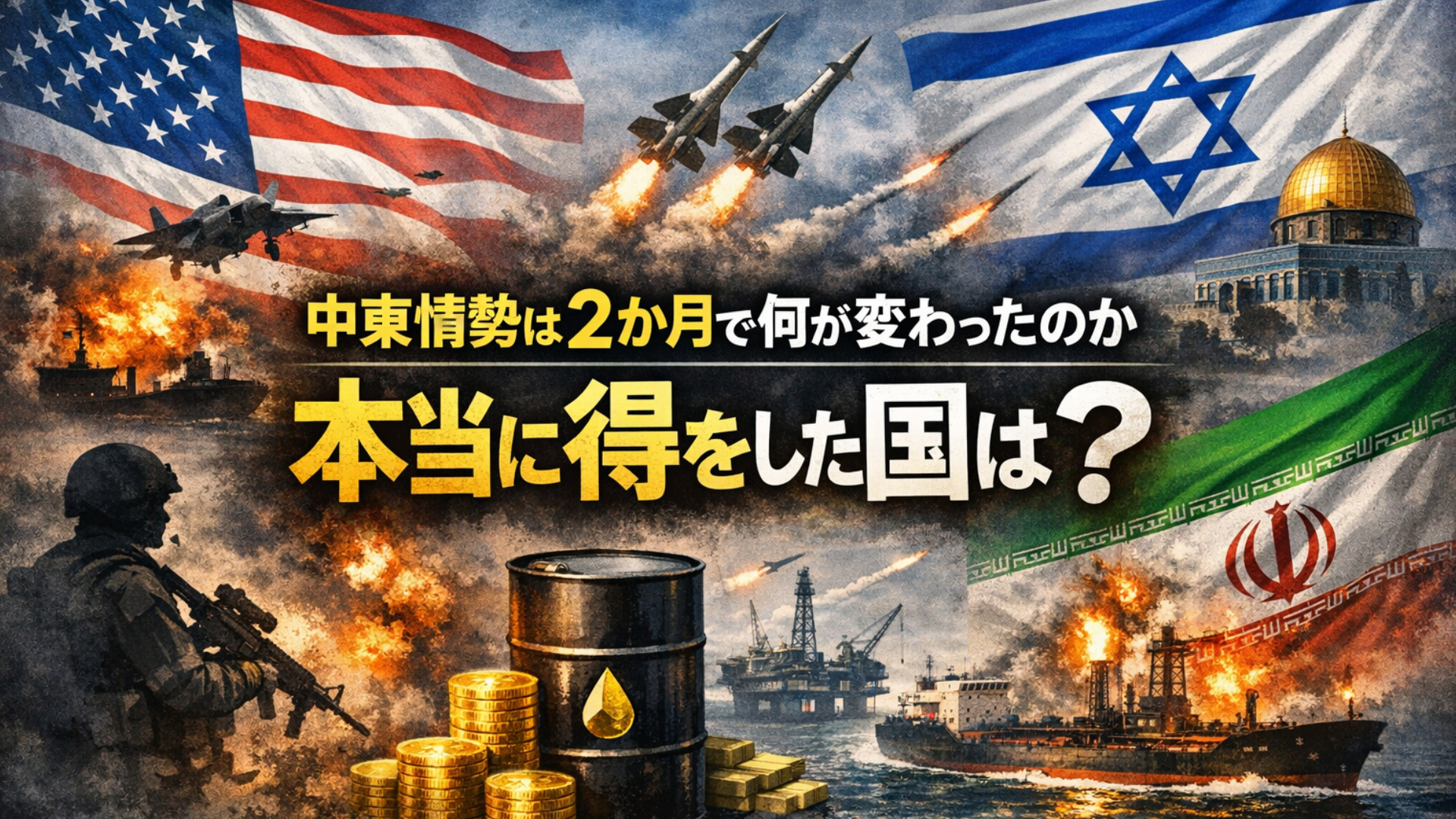 中東情勢は2か月で何が変わったのか|アメリカ・イスラエル・イラン衝突で本当に得をした国とは